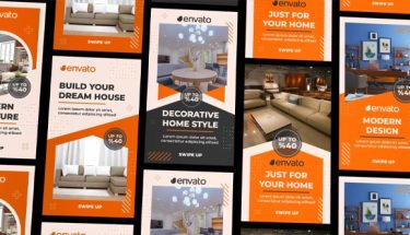 دانلود پروژه پریمیر تیزر تبلیغاتی مبلمان Furniture Commercial Instagram Story