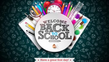 دانلود فایل لایه باز پست اینستاگرام بازگشایی مدارس Back To School Design With Colorful Pencil And Alarm Clock