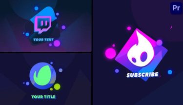 دانلود پروژه پریمیر لوگو نئون 2D Cartoon Neon Logo Animations
