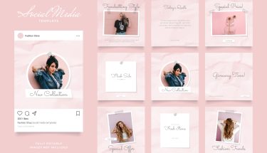 دانلود فایل لایه باز پست اینستاگرام حراج پوشاک Instagram Promotion Banner Template