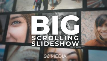 دانلود پروژه پریمیر اسلایدشو Big Scrolling Slideshow