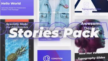 دانلود پروژه پریمیر مجموعه استوری اینستاگرام Stories Pack