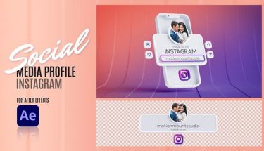 دانلود پروژه افترافکت معرفی پروفایل اینستاگرام Social Media Profile