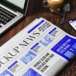 دانلود فایل لایه باز موکاپ روزنامه newspaper mockup room