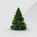دانلود فایل لایه باز درخت کریسمس Christmas tree isolated