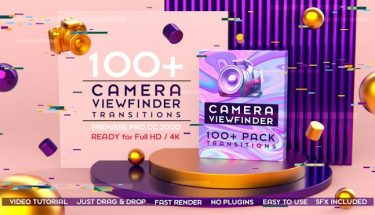 دانلود پروژه پریمیر پک ترنزیشن دوربین Camera Transitions Pack