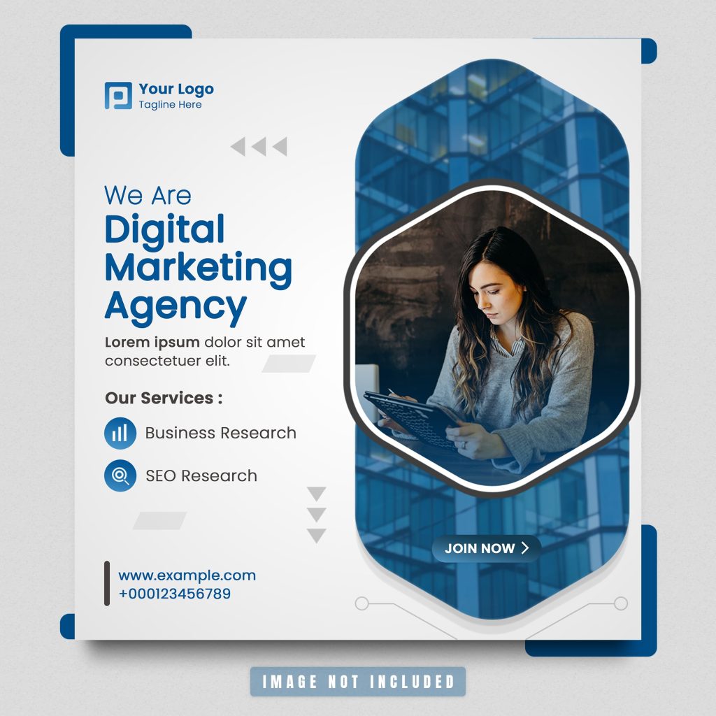 دانلود فایل لایه باز بنر پست اینستاگرام Digitalmarketing instagram