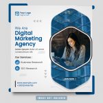 دانلود فایل لایه باز بنر پست اینستاگرام Digitalmarketing instagram