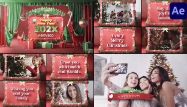 دانلود پروژه افترافکت تبریک کریسمس Christmas Greeting Scenes