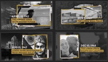 دانلود پروژه افترافکت اسلایدشو تاریخی History Documentary Slideshow