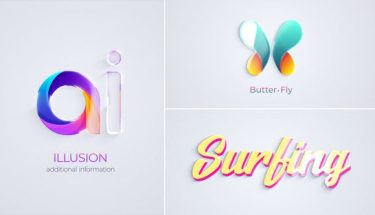 دانلود پروژه افترافکت لوگوموشن براق Shiny Logo Reveal