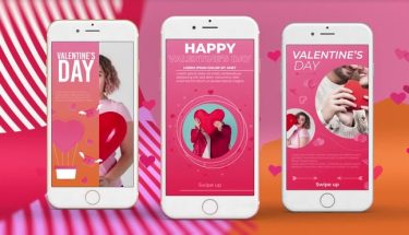 دانلود پروژه افترافکت استوری عاشقانه ولنتاین Valentine's Day Stories