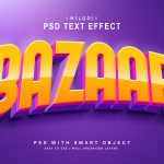 دانلود فایل لایه باز تایتل Bazaar text effect