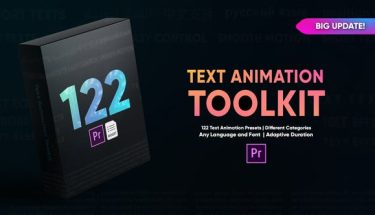 دانلود پروژه پریمیر پکیج تایتل Text Animation Toolkit