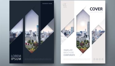 دانلود وکتور کاور کتاب Flyer book cover