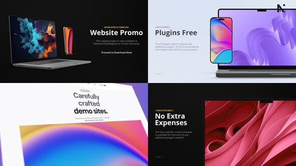 دانلود پروژه افترافکت معرفی سایت و اپلیکیشن App Promo Mockup