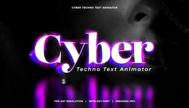 دانلود پروژه کیت متحرک سازی متن Cyber Techno Text