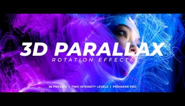 دانلود پروژه پریمیر پک پریست سه بعدی 3D Parallax Rotation