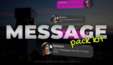 دانلود پروژه پریمیر پک پیغام Message Pack Kit