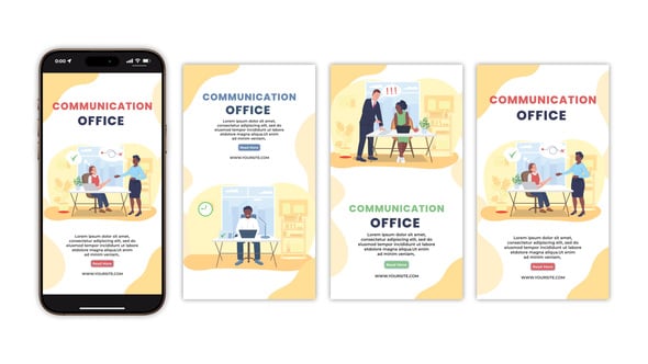 دانلود پروژه افترافکت استوری اینستاگرام Office Instagram Story