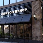 دانلود فایل لایه باز موکاپ لوگو کافی شاپ logo mockup coffee shop