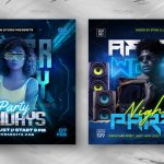 دانلود فایل لایه باز پوستر پارتی Club Party Flyers